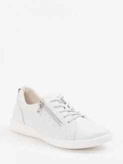 – Komfort-Sneaker aus Kalbleder Offwhite-Waldläufer Discount