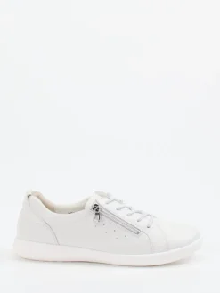 – Komfort-Sneaker aus Kalbleder Offwhite-Waldläufer Discount