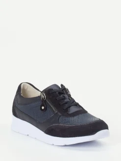 – Komfort-Sneaker aus Kalbleder Dunkel-Waldläufer Hot