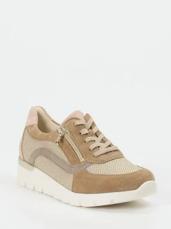 – Komfort-Sneaker aus Veloursleder beige-Waldläufer Outlet