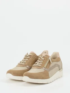 – Komfort-Sneaker aus Veloursleder beige-Waldläufer Outlet