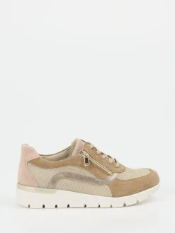 – Komfort-Sneaker aus Veloursleder beige-Waldläufer Outlet