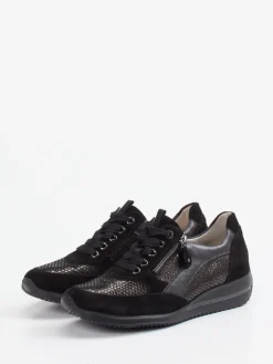 – Komfort-Sneaker aus Veloursleder-Waldläufer Hot