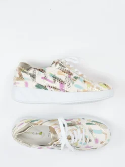 – Komfort-Sneaker aus geprägtem Leder color-Waldläufer Hot