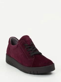 – Komfort-Sneaker aus Veloursleder Bordeaux-Waldläufer New