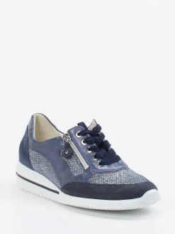 – Komfort-Sneaker aus geprägtem Leder-Waldläufer Hot