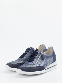 – Komfort-Sneaker aus geprägtem Leder-Waldläufer Hot