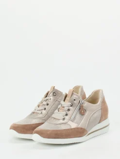 – Komfort-Sneaker aus Metallicleder-Waldläufer Hot