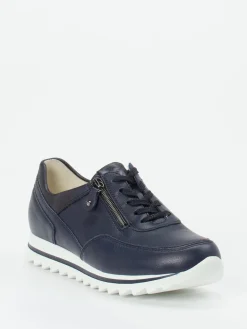 – Komfort-Sneaker aus Kalbleder Dunkel-Waldläufer Outlet