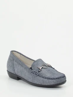 – Loafer aus geprägtem Leder jeans-Waldläufer