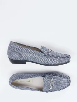 – Loafer aus geprägtem Leder jeans-Waldläufer