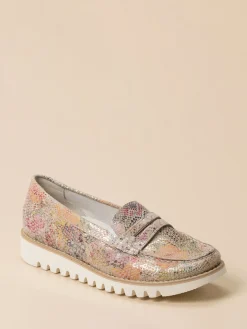 – Loafer aus geprägtem Leder color-Waldläufer Online