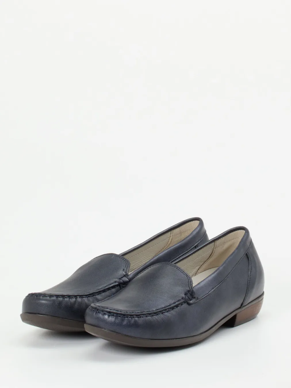 – Loafer aus Glattleder Dunkel-Waldläufer New