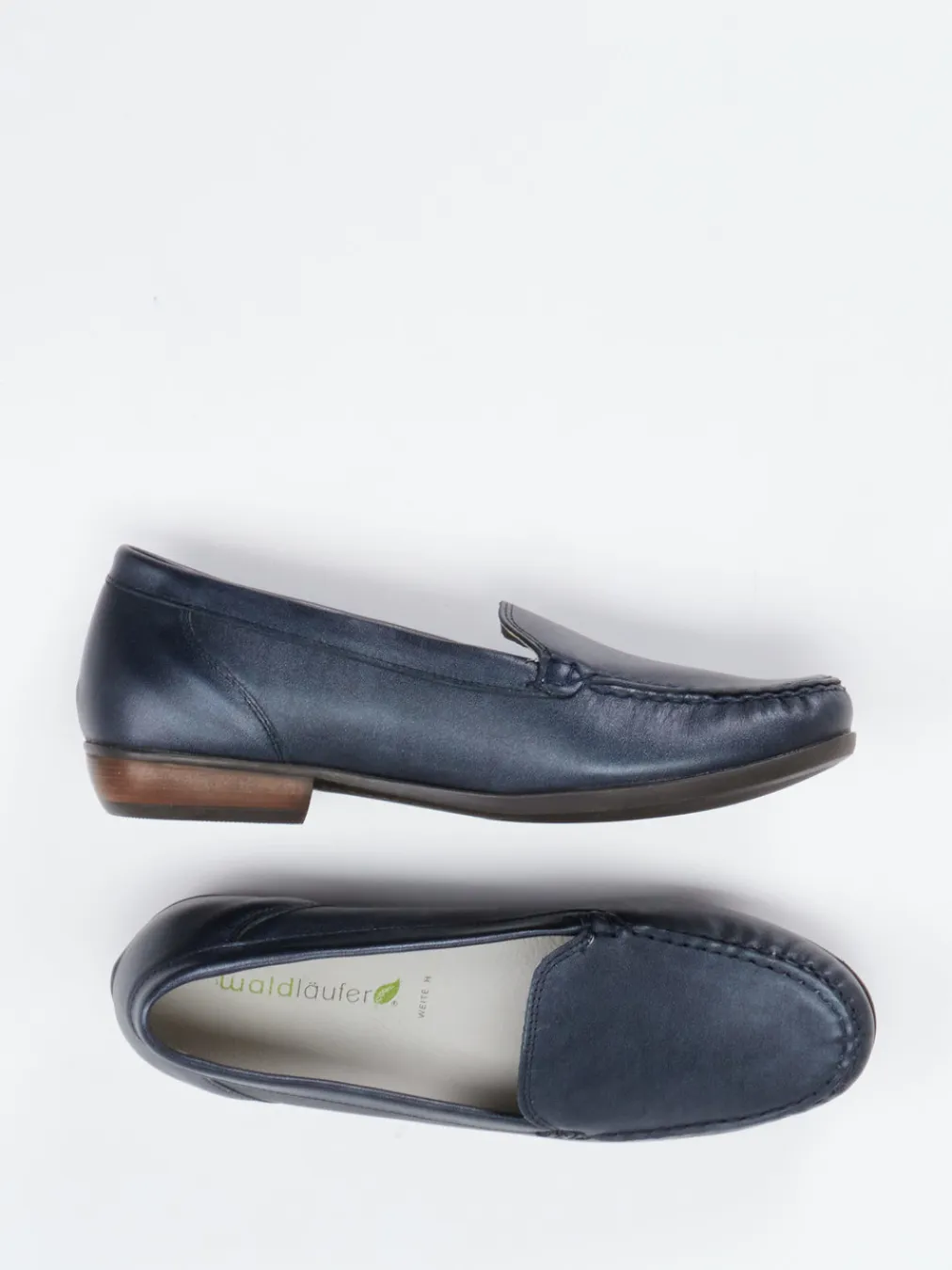 – Loafer aus Glattleder Dunkel-Waldläufer New