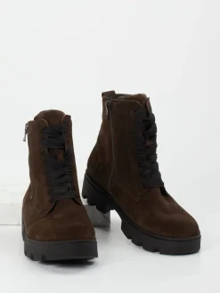 – Schnürstiefelette aus Veloursleder-Waldläufer Hot