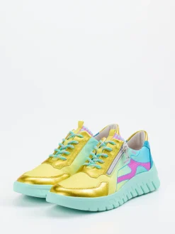 – Sneaker aus Textil in Metallic-color-Waldläufer Outlet