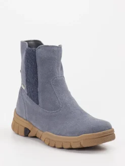 – Stiefelette aus Veloursleder grau-Waldläufer Hot