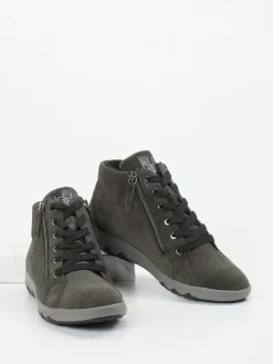 – Stiefelette aus Veloursleder-Waldläufer