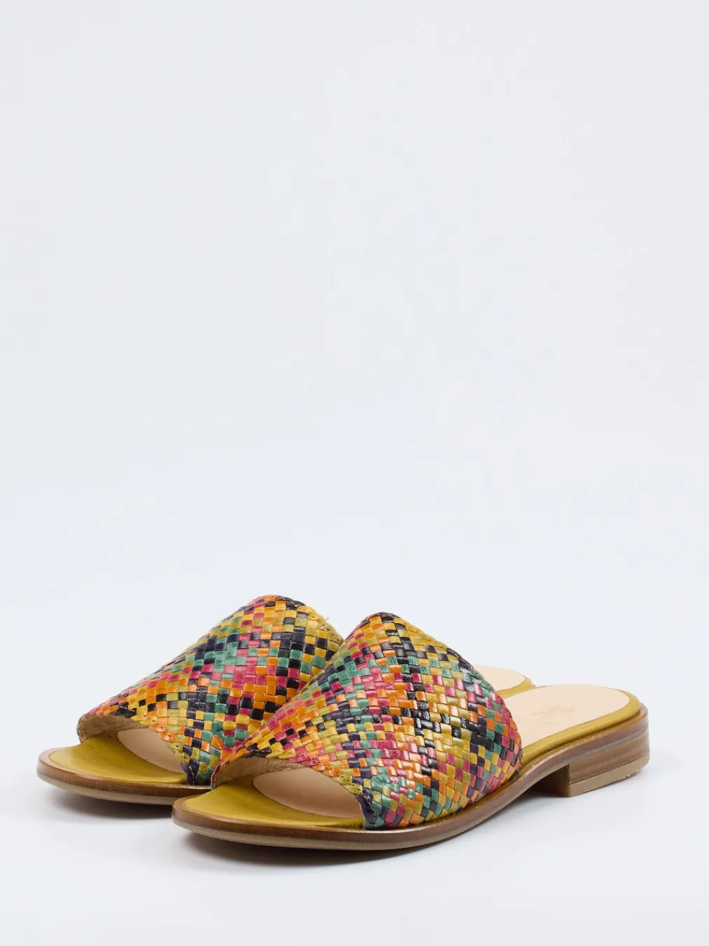 – Pantolette aus Flechtleder color-Werner