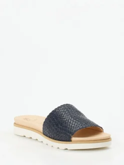 – Pantolette aus Flechtleder Dunkel-Werner