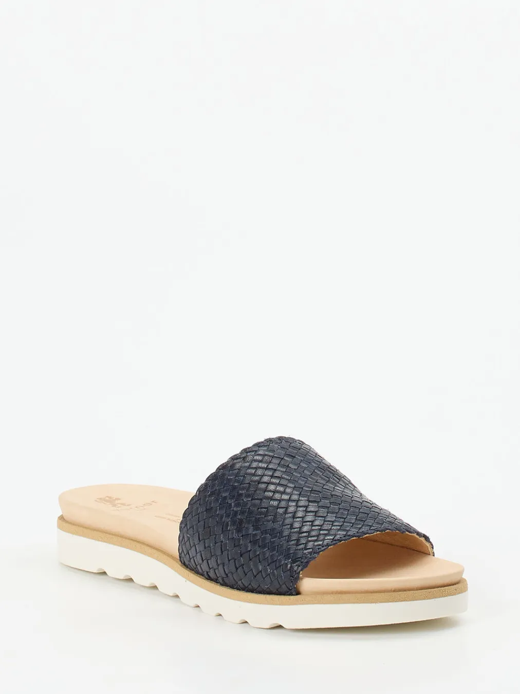 – Pantolette aus Flechtleder Dunkel-Werner