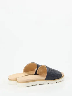 – Pantolette aus Flechtleder Dunkel-Werner