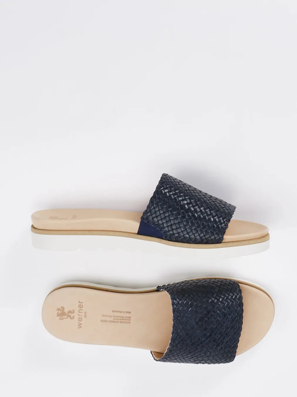 – Pantolette aus Flechtleder Dunkel-Werner