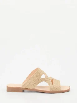 – Pantolette aus Jute in Naturfaser-Optik-Werner Best