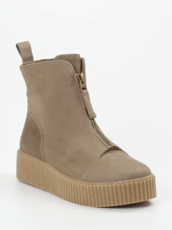 – Stiefelette aus Nubukleder in Taupe-Werner