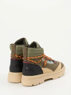 – Hiking-Stiefel aus Lammleder in Oliv-Mix-Woolrich