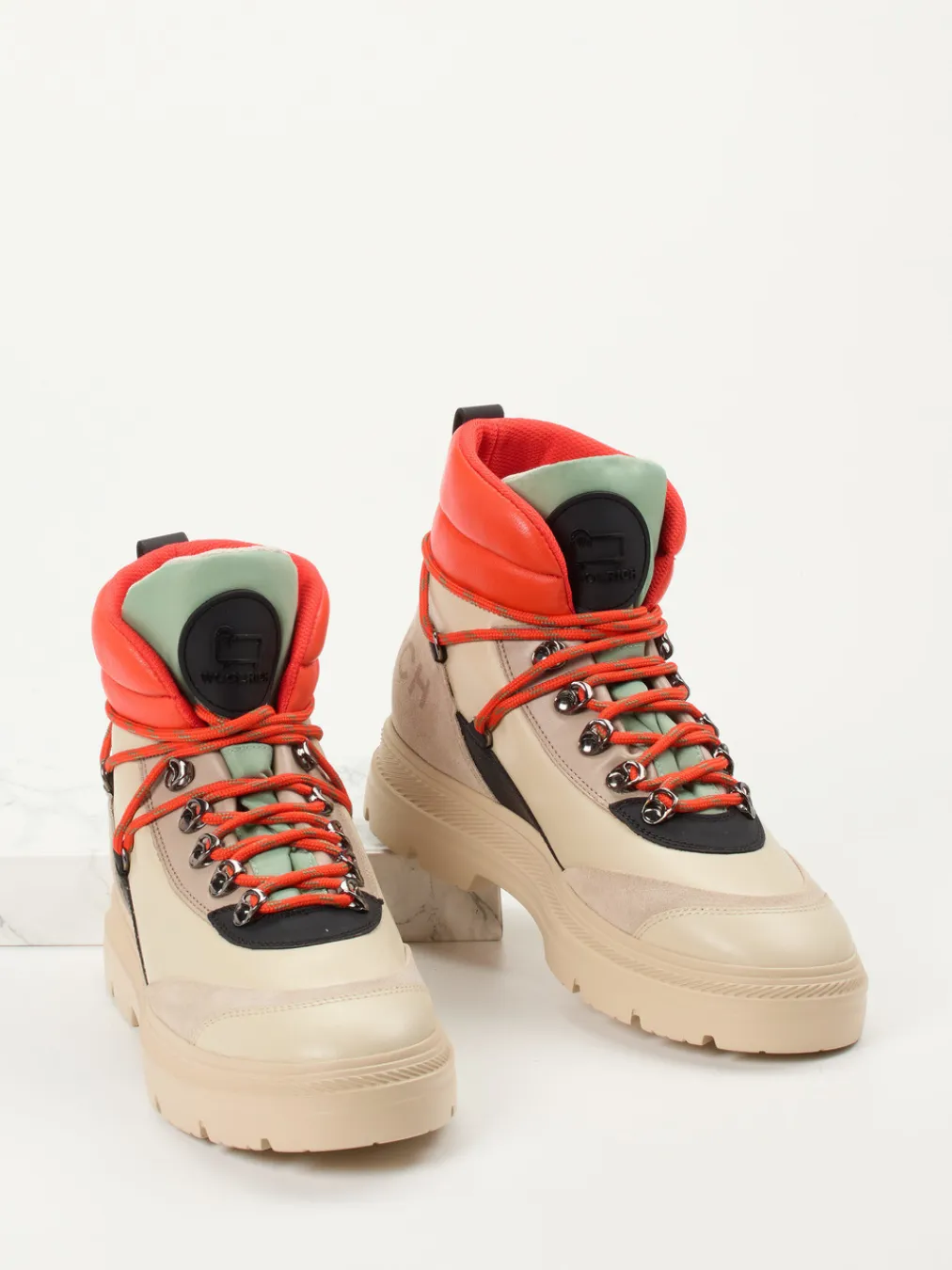 – Hiking-Stiefel aus Lammleder color-Woolrich Discount