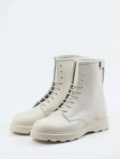 – Schnürboots aus Kalbleder cremeweiß-Woolrich New