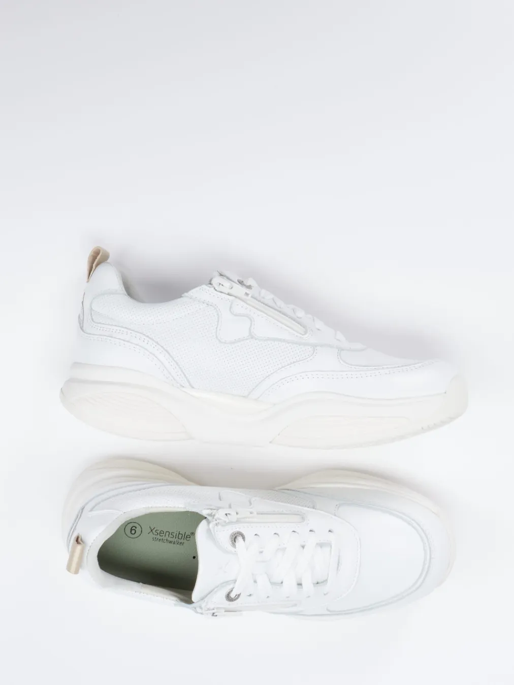 – Chunky Sneaker aus Kalbleder Offwhite-XSENSIBLE Online